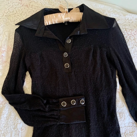 Cinema Donna vintage dress with Eagle embroidery and wild written in gemstones - Picture 3 of 7